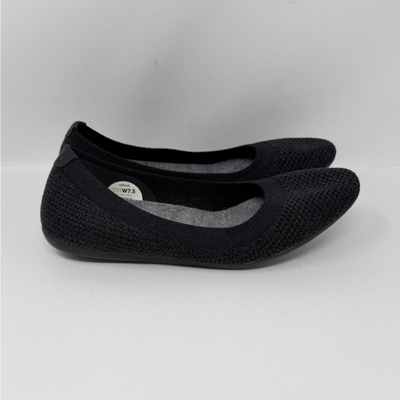 Allbirds Tree Breezer Flats Jet Black Size 7.5 - Picture 2 of 9